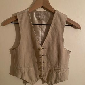 Girl boss vest in tan from Nordstrom